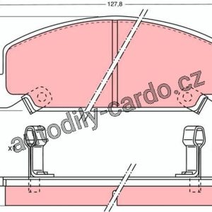Sada brzdových destiček TRW GDB764 – HONDA ACCORD