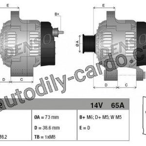 Alternátor DENSO (DE DAN1072) Alternátor DENSO (DE DAN1072)