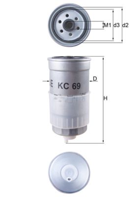 MH KC69 Palivový filtr KNECHT