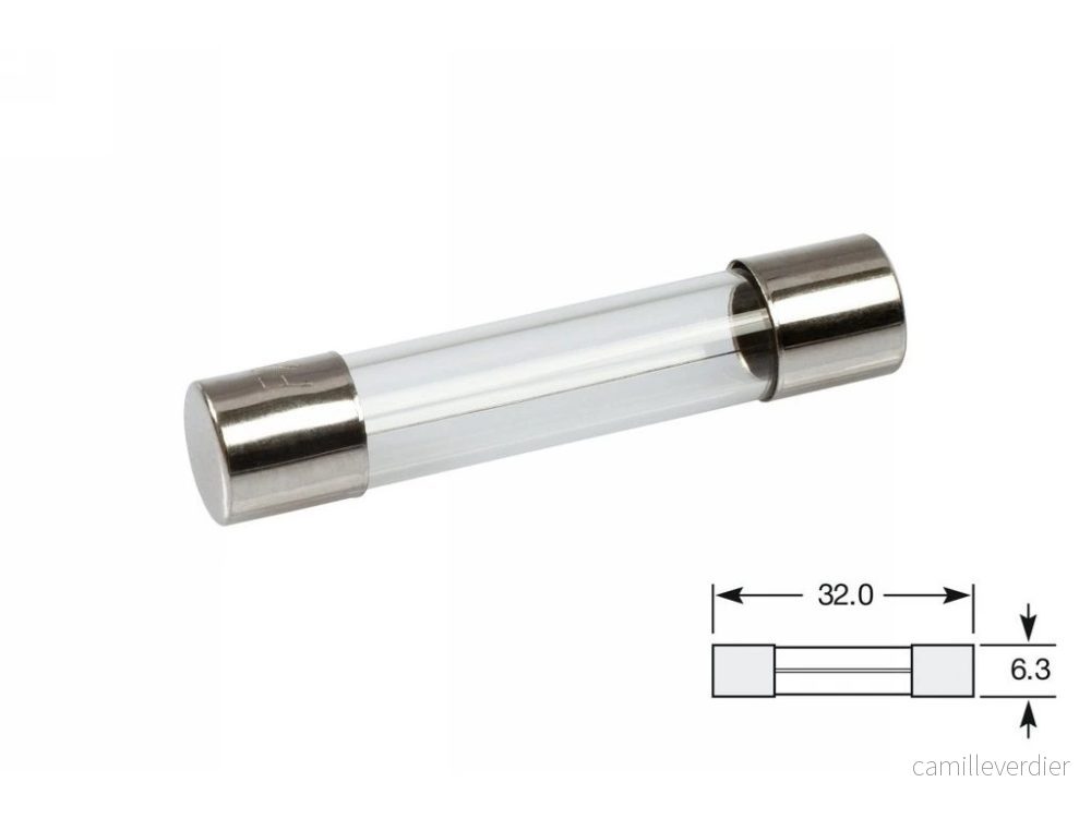 Pojistka skleněná 2A - 6.3*32mm 627554