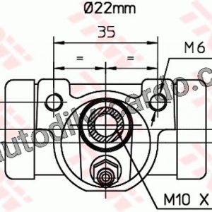 Brzdový váleček TRW BWH375 Brzdový váleček TRW BWH375