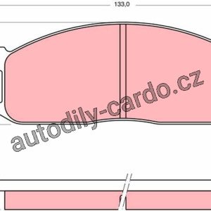 Sada brzdových destiček TRW GDB983 – MAZDA E2000-E2200