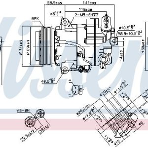 Kompresor klimatizace NISSENS 890267
