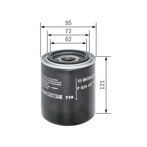 BO F026407198 Olejový filtr BOSCH
