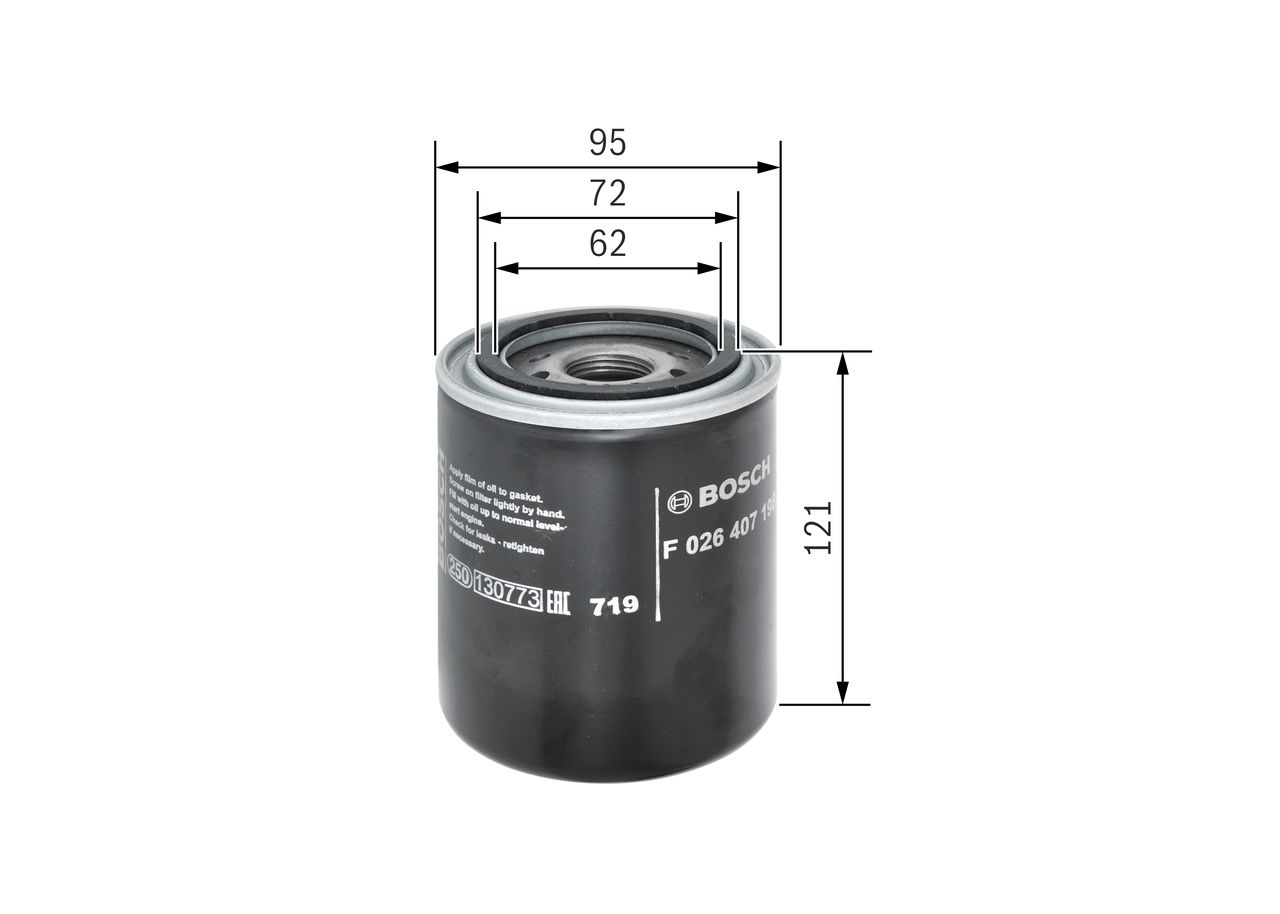 BO F026407198 Olejový filtr BOSCH