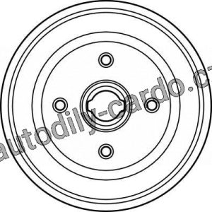 Brzdový buben TRW DB4006 – OPEL CORSA