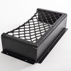 Síť úložná s hliníkovým rámem Carbest velikost L černá 445x225x90 mm 314176 Síť úložná s hliníkovým rámem Carbest velikost L černá 445x225x90 mm 314176