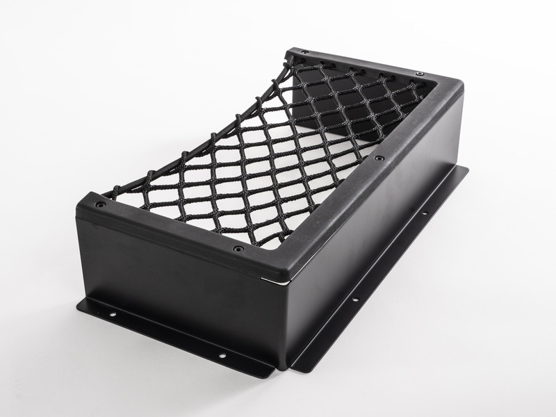 Síť úložná s hliníkovým rámem Carbest velikost L černá 445x225x90 mm 314176