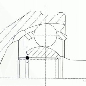 Sada kloubů, hnací hřídel LÖBRO 302123 – SEAT, VW