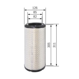 Vzduchový filtr BOSCH (BO F026400318) Vzduchový filtr BOSCH (BO F026400318)