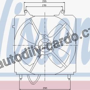 Ventilátor chladiče NISSENS 85098