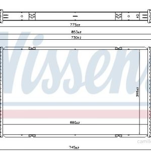 Chladič motoru NISSENS 637666 Chladič motoru NISSENS 637666