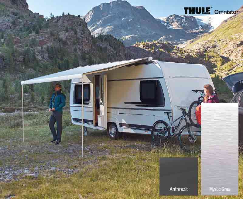 Střešní kazetová markýza Thule Omnistor 6300 5,00 m (antracit, mystic grey) 312407
