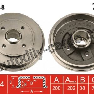 Brzdový buben TRW DB4348 –