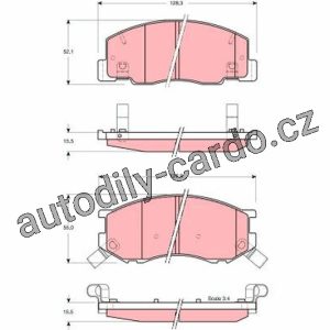 Sada brzdových destiček TRW GDB3157 – TOYOTA PREVIA Sada brzdových destiček TRW GDB3157 – TOYOTA PREVIA