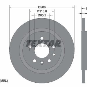 Brzdový kotouč TEXTAR 92067003 Brzdový kotouč TEXTAR 92067003