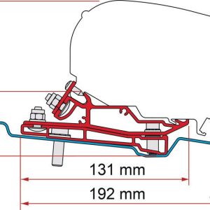 Adaptér pro montáž střešní markýzy Fiamma F80 na vozidla Ford Transit H3L4 RHD 313994