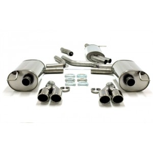 Duplexní nerezový výfuk 2x80mm Audi A6 C6 Limuzína 4F 02AU035-8D