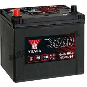 Autobaterie YUASA YBX3014 60Ah 450A 12V L+ /232x175x225/