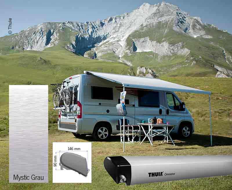 Set markýzový střešní Thule Omnistor 6300 3,75 m pro Fiat Ducato H2 (elox, mystic grey) 313418