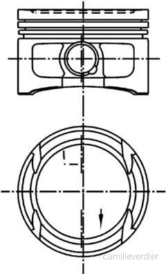 Píst KOLBENSCHMIDT 99562600