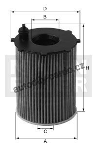 Olejový filtr MANN HU718/8X (MF HU718/8X) Olejový filtr MANN HU718/8X (MF HU718/8X)