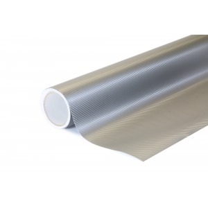 Vzorek - 3D Karbonová tmavá šedá polepová fólie 10x20cm - interiér/exteriér B16-vz